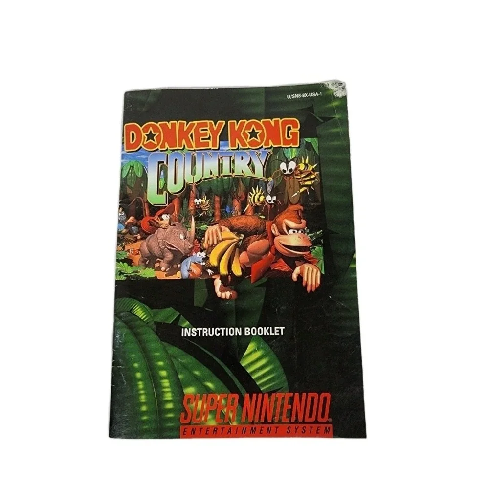Donkey Kong Country Super Nintendo Entertainment System Instruction Booklet SNES